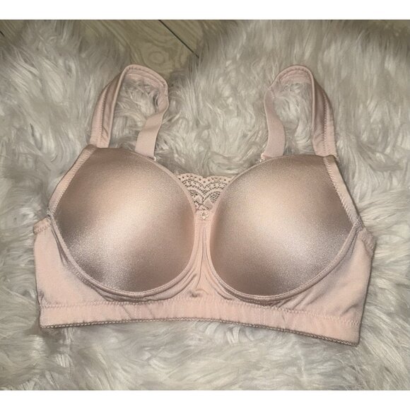 Jodee 817 Soft & Smooth Mastectomy Bra Lined Pocketed Wire Free Womens 32A Pink - Picture 2 of 6